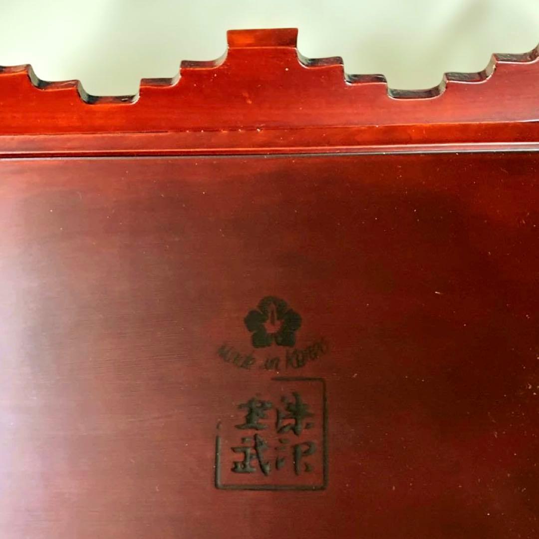 韓国伝統工芸品　八角漆器　トレイ3段　未使用