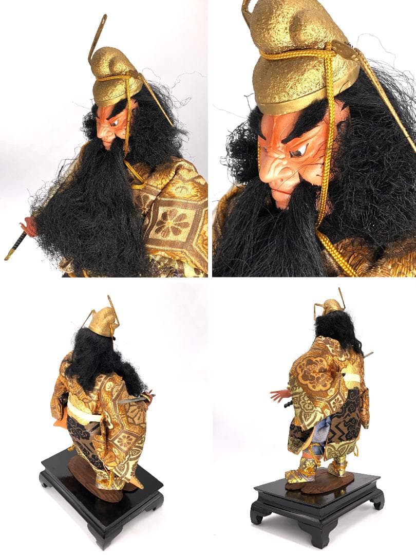 【 100年前の鍾馗さま 】　大正時代　オリジナル付属品、桐箱付