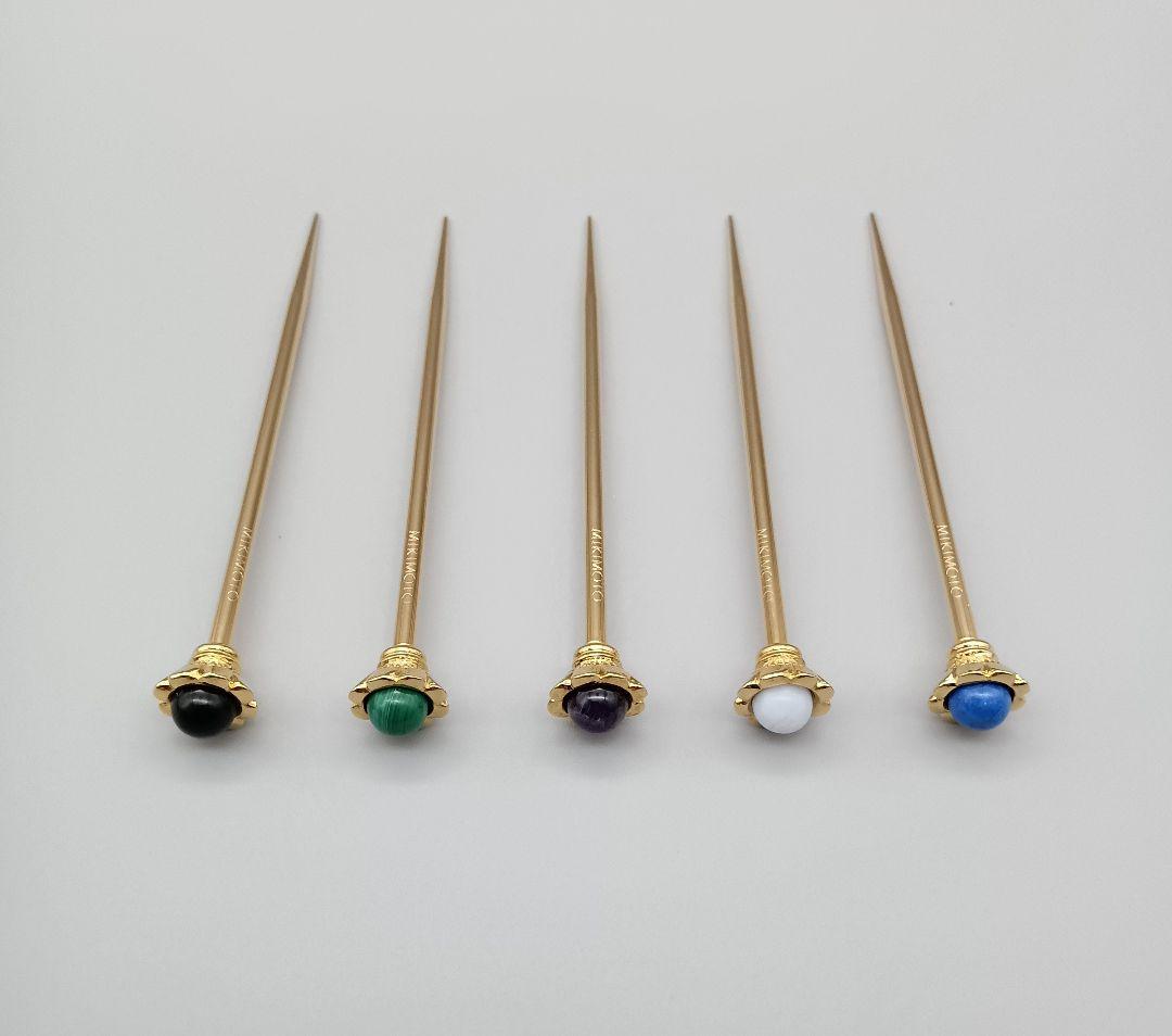 MIKIMOTO ミキモト デザートピック 半貴石 5本セット 未使用品