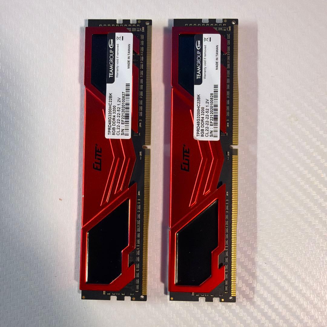 DDR4 3200 16GB 8GB×2 TEAMGROUP Elite