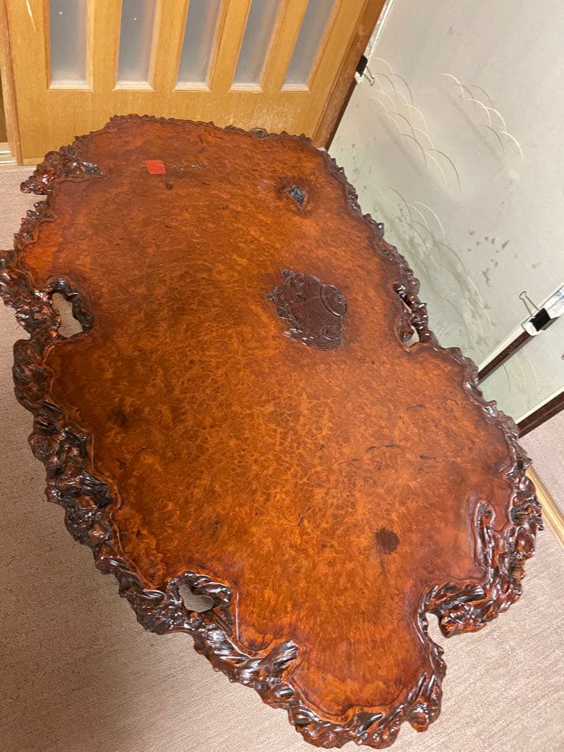 値下げしました！美品！ヴィンテージ和風座卓　花梨の木！