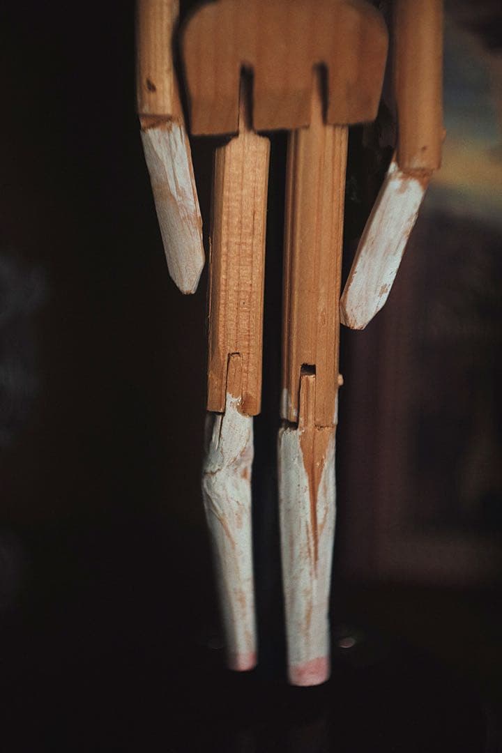 アンティーク ペグドール ウッデンドール