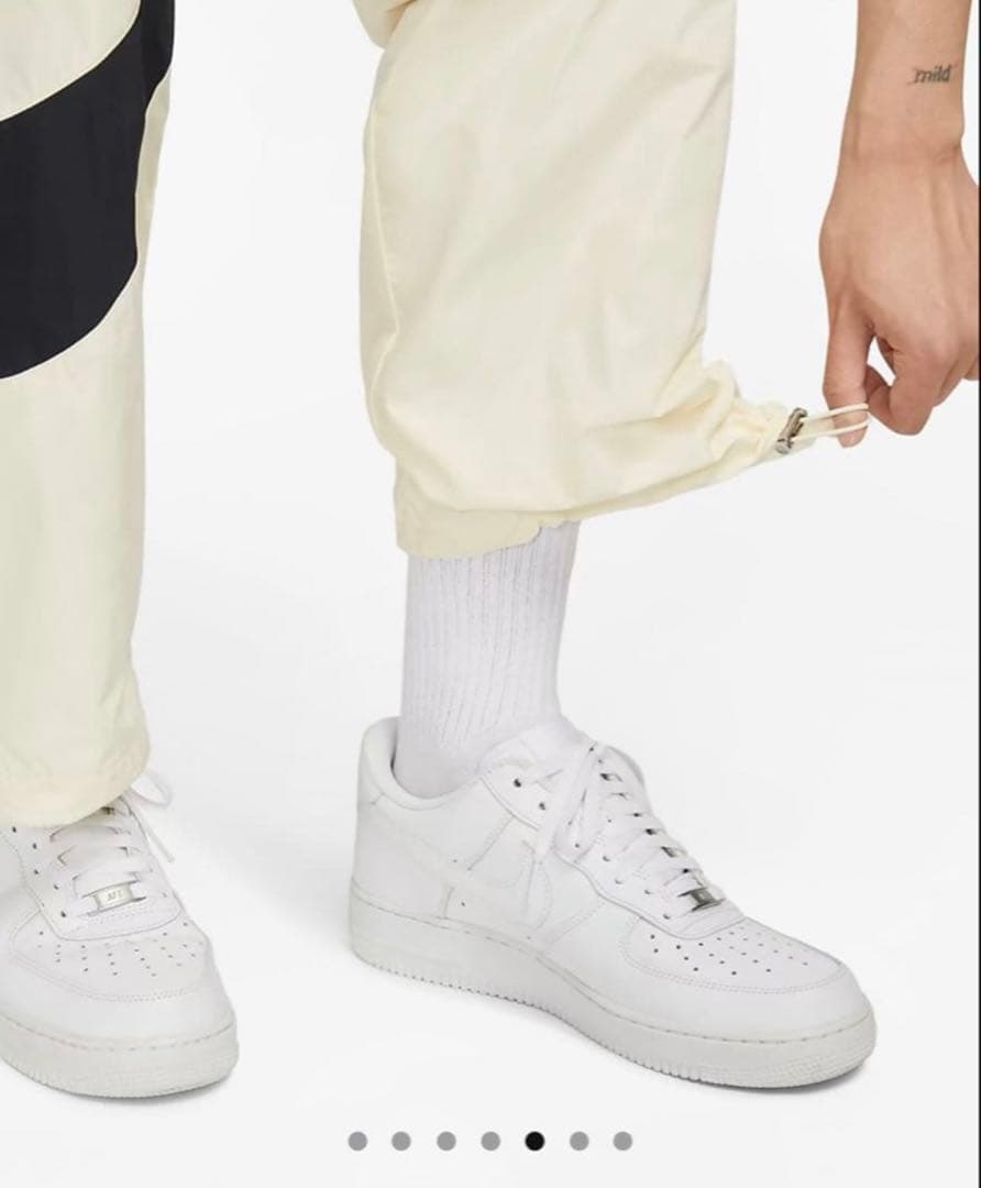 新品 NIKE ナイキ セットアップ アイボリー 上下セットビックロゴ Lサイズ