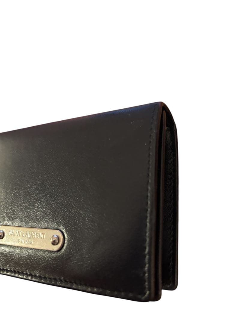 美品‼️SAINT LAURENT ネイビー　名刺入れ