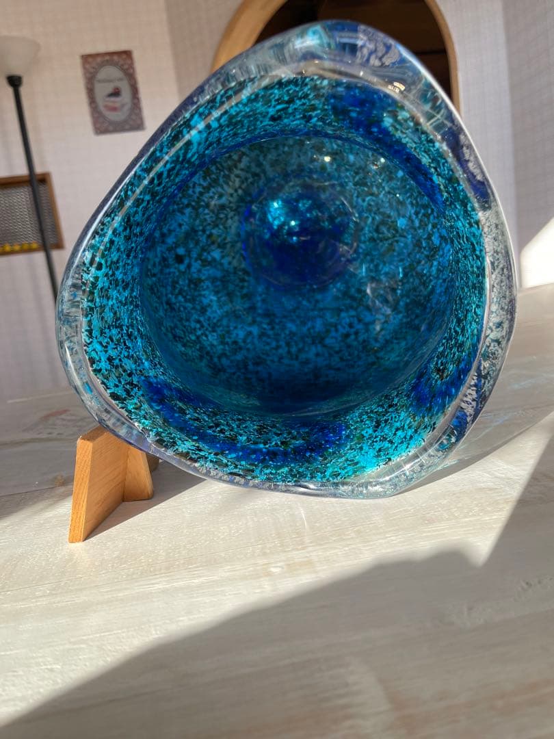 琉球ガラス　大城尚也作　美術品