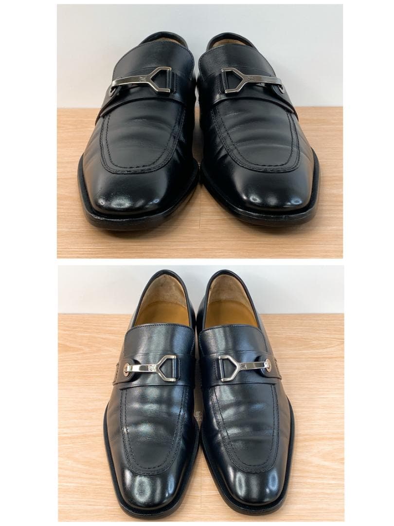 ルイヴィトン ビジネスシューズ 革靴 ビットローファー ブラック 黒 26.5㎝