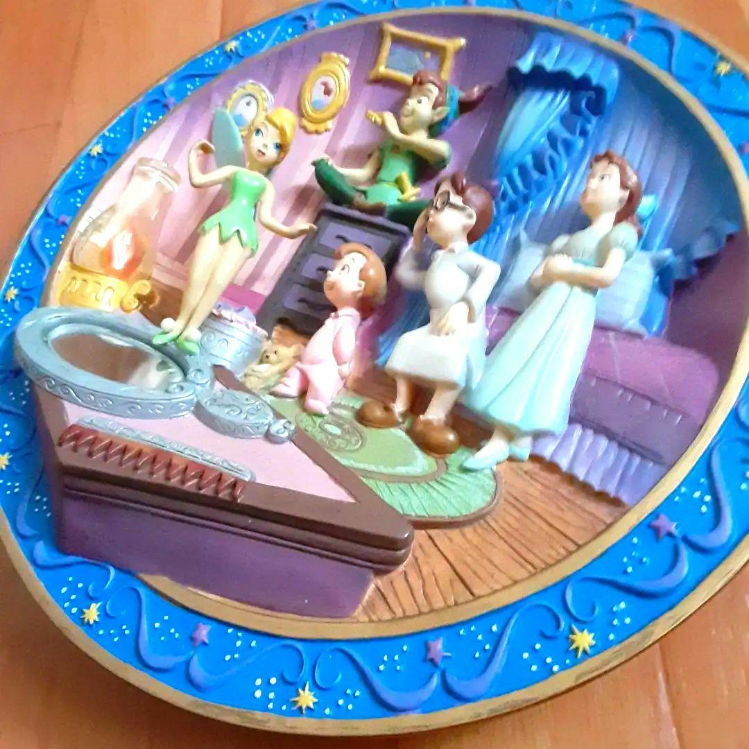 ディズニー 世界5000枚限定 ピーターパン 絵皿 3D レリーフプレート
