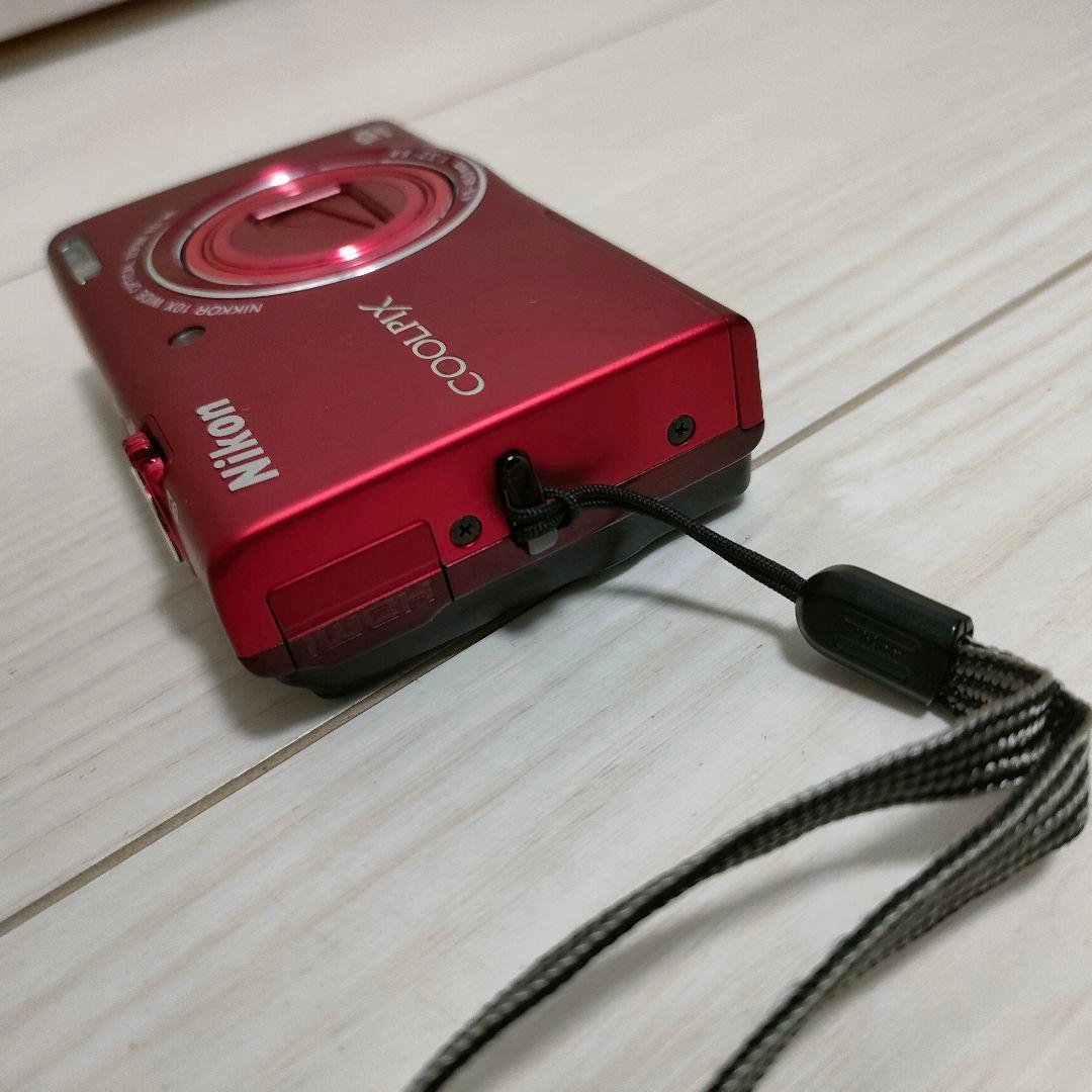 動作確認済Nikon COOLPIX S6200レッド コンパクトデジタルカメラ