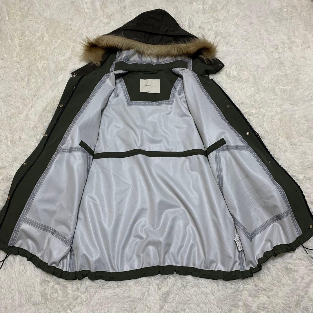 【極美品】マッキントッシュ スカイパーカー グリーン L モッズコート ファー