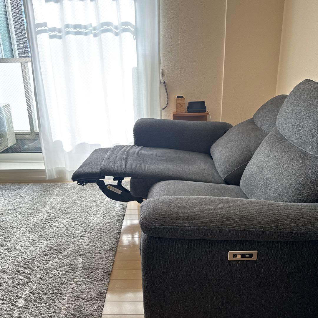 【1/20迄の出品】土日限定価格★ 電動ソファ 東京インテリア ダークグレー