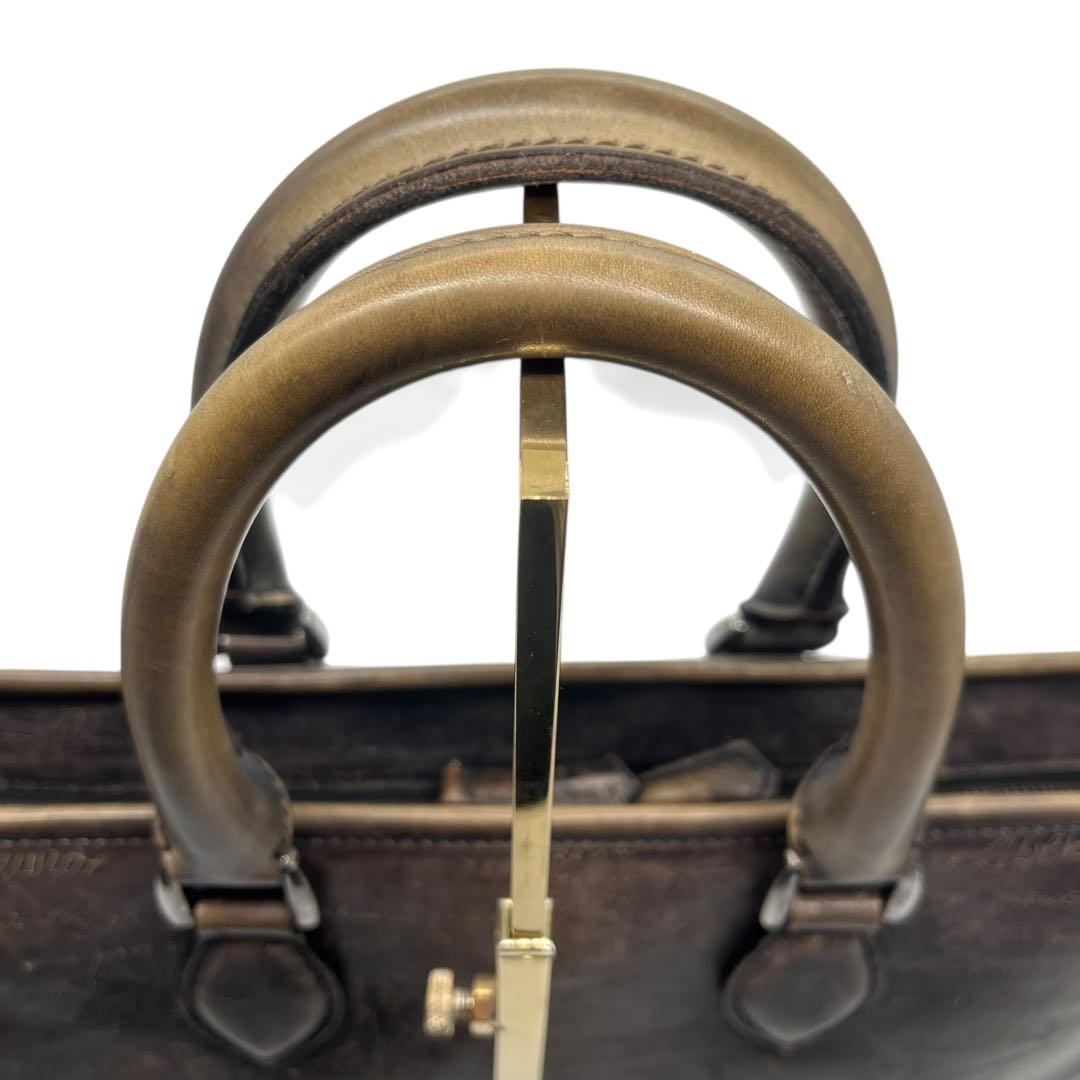 【美品】ベルルッティ カリグラフィ ビジネスバッグ 本革　ハンドバッグ　メンズ