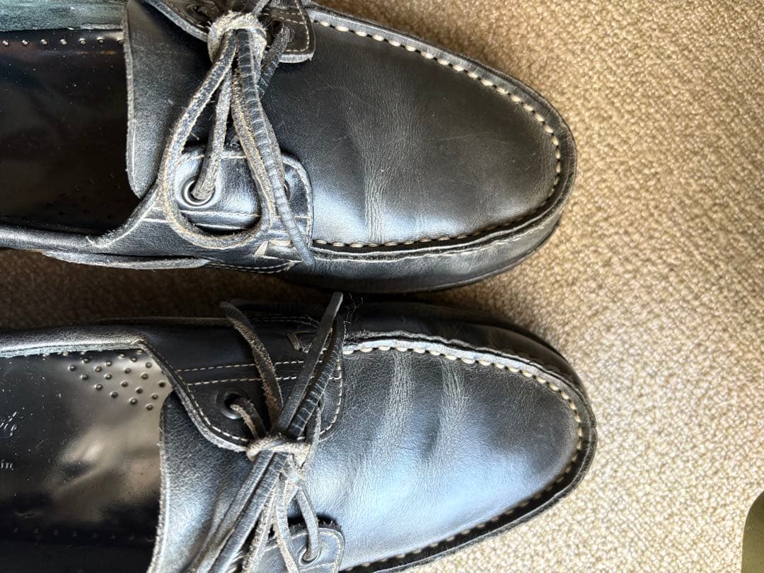 春夏パラブーツ バース 改ビブラム8.5 paraboot barth navy