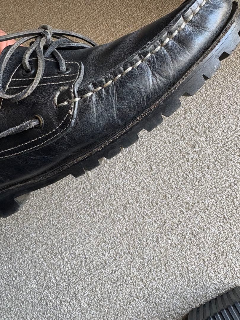 春夏パラブーツ バース 改ビブラム8.5 paraboot barth navy