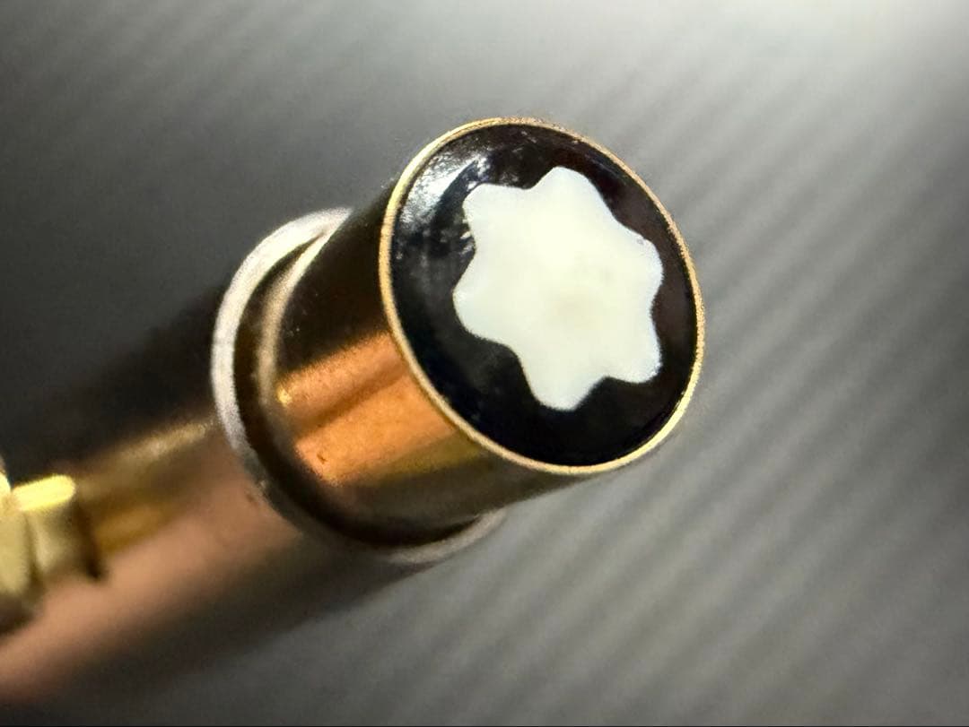 美品 モンブラン 前期型 ノブレス スリムライン ボールペンステンレススチール