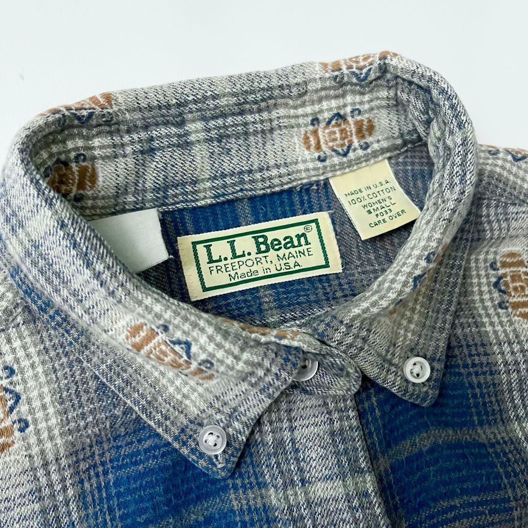 80s L.L. Bean ヴィンテージ フランネルシャツ ネルシャツ USA製