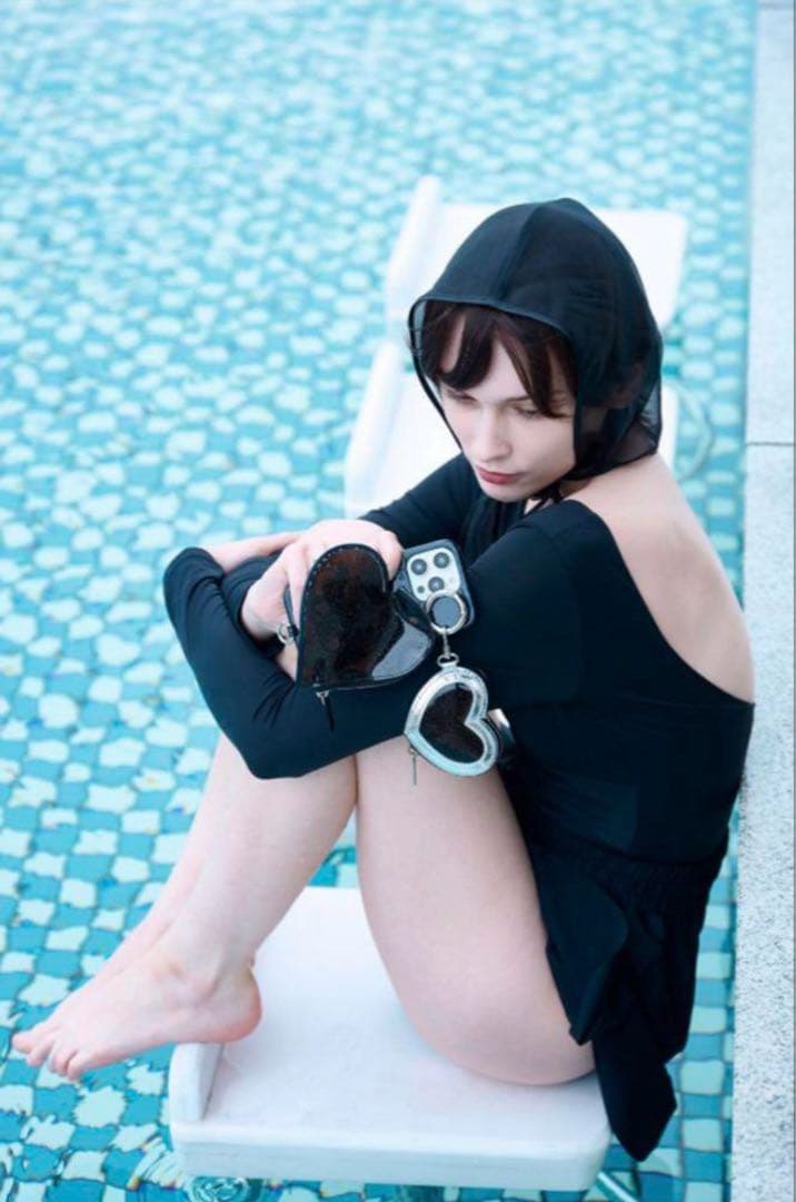 iPhoneアクセサリー ajew PVC heart planet pocket