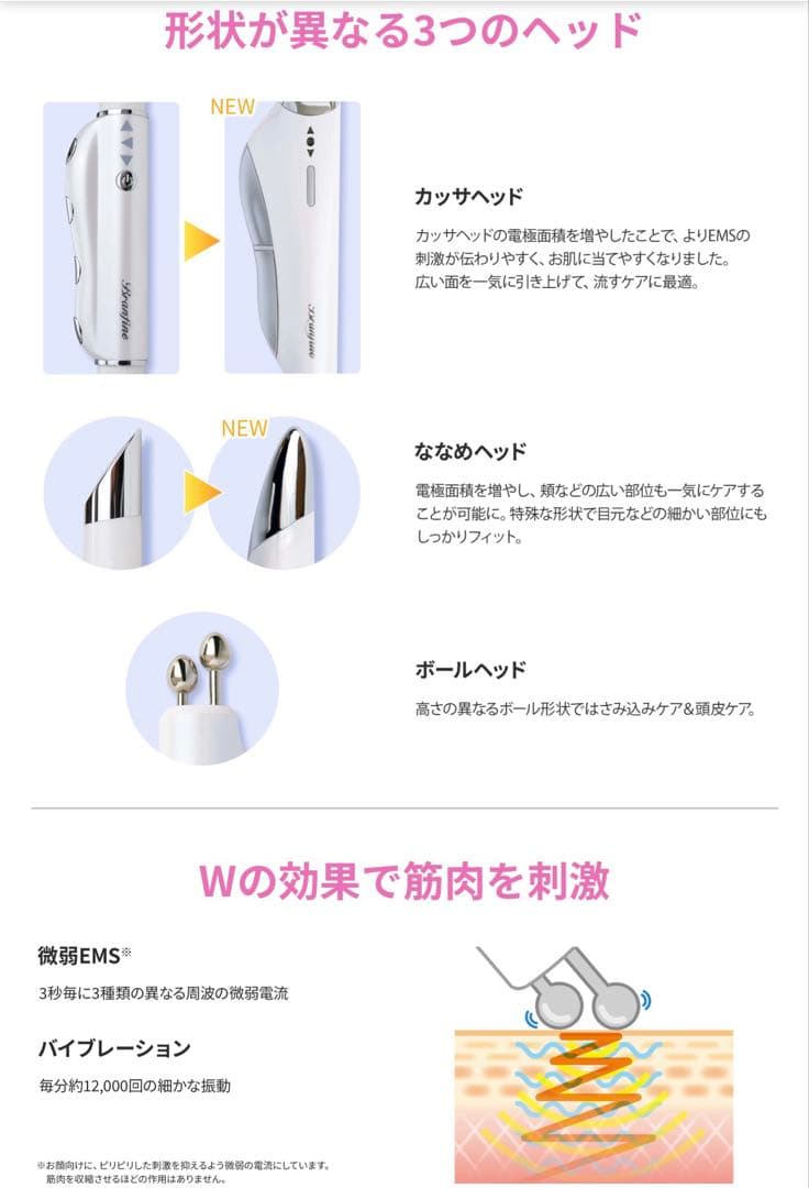 美品ブランフィーネ Branfine スーパートリプルブースター EMS美顔器