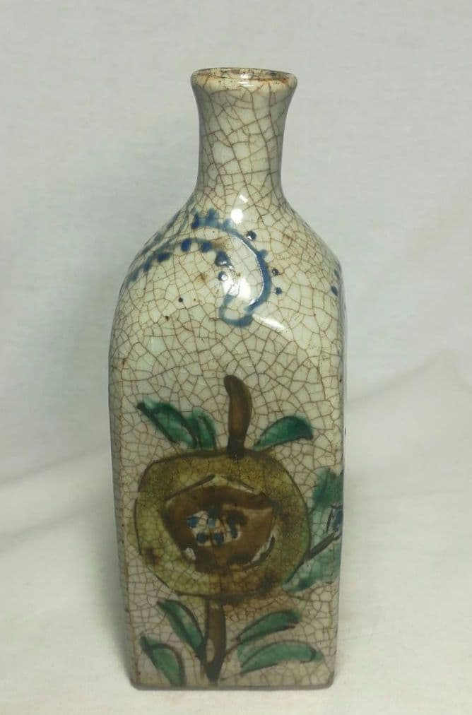 砥部焼　鞆徳利　青磁　保命酒徳利　酒器