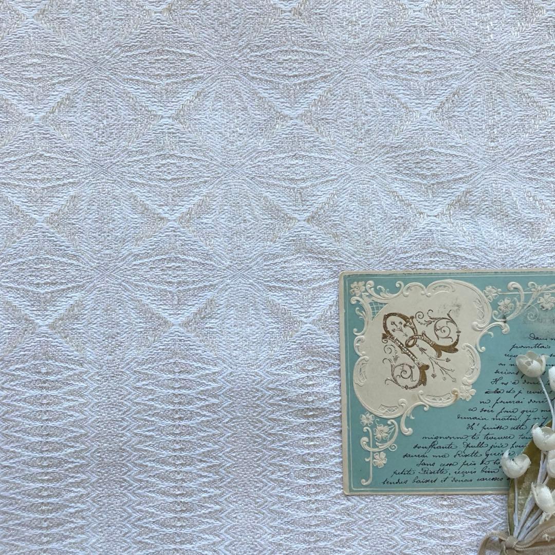 SWC216北欧ヴィンテージ1950s伝統織りリネンのテーブルクロス（特大サイズ