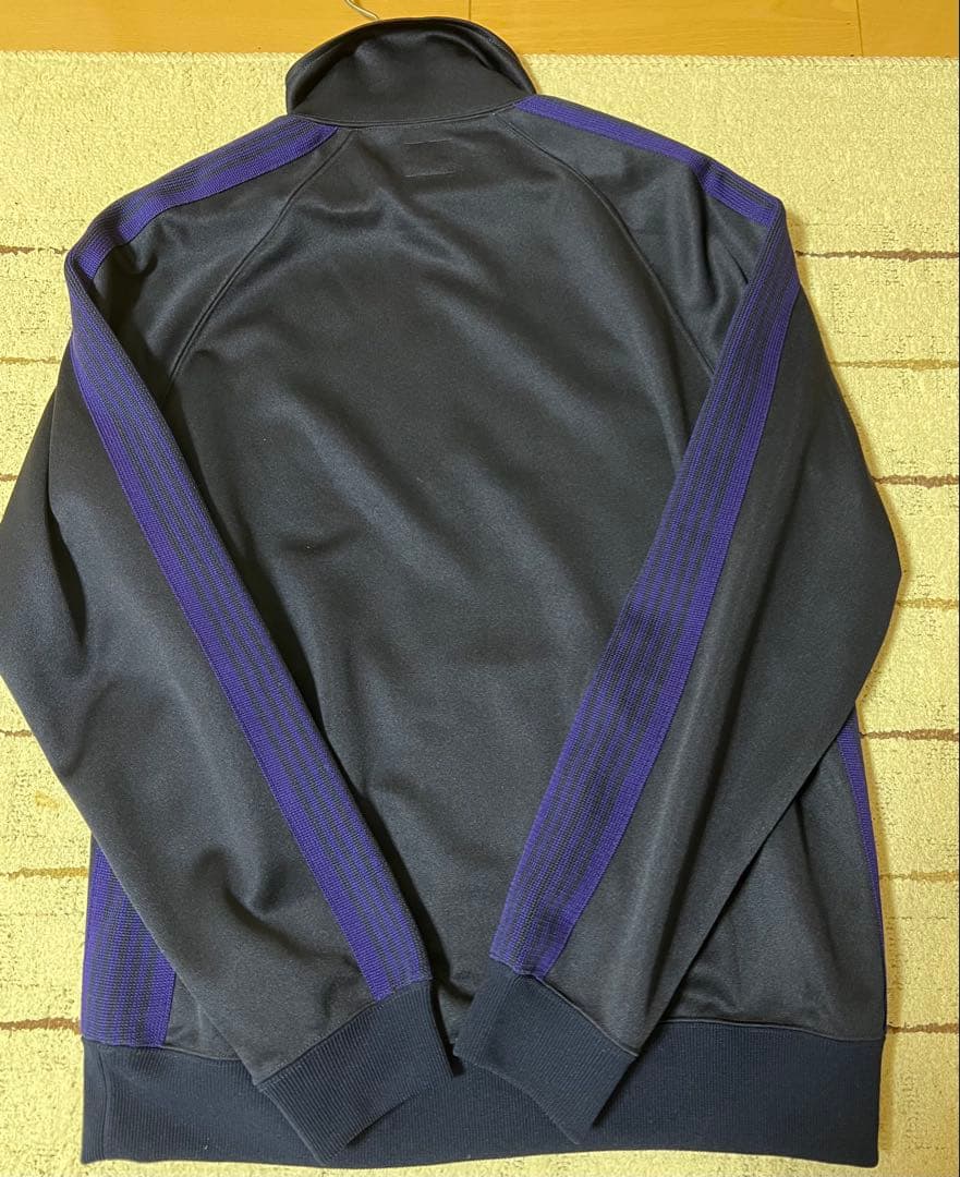 美品needles トラックジャケット　黒×紫　ニードルス　トラックトップ