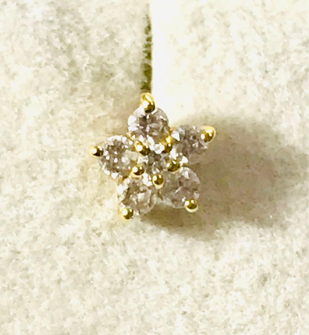 K18 k14ポンテヴェキオ　片耳ピアス　3点セット