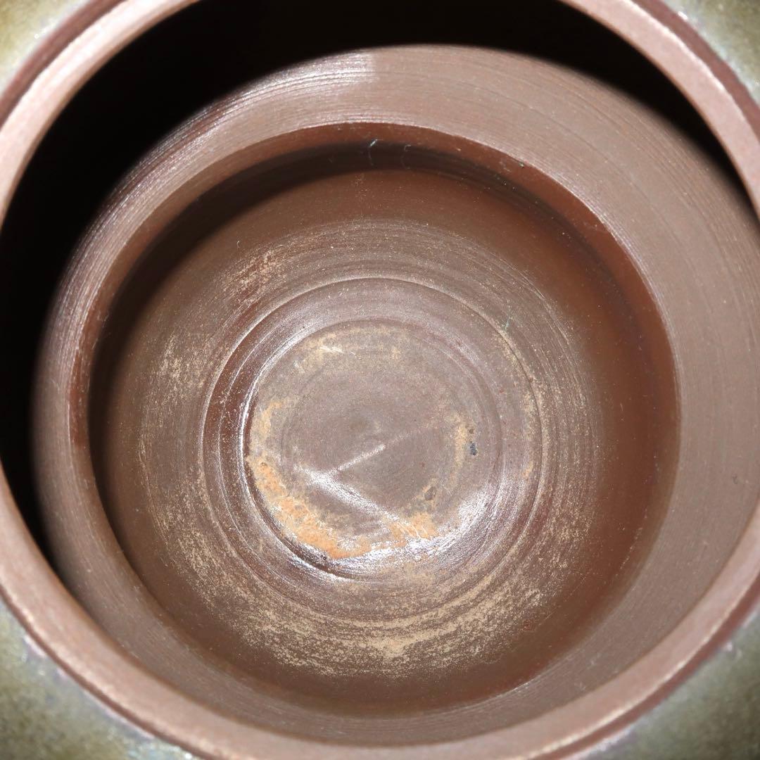 【茶道具】小西陶古作　備前焼　箪瓢水指