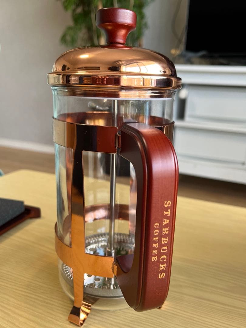 【美品】スターバックス シアトル1号店 コーヒープレス 木箱付