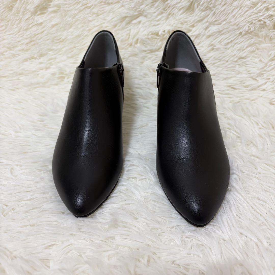 未使用品✨銀座かねまつ レザー ブーティ AQUA BELL 晴雨対応24cm