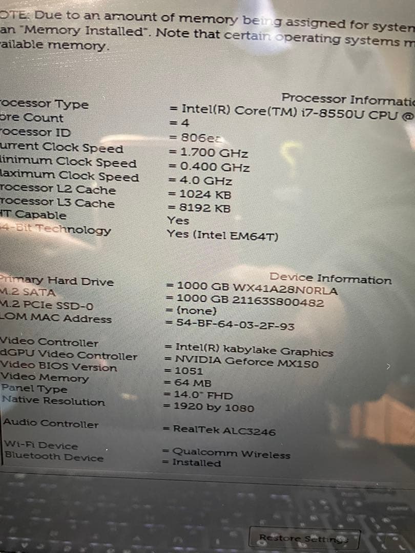 デル Inspiron 14 7472 P74G Core i7 　481