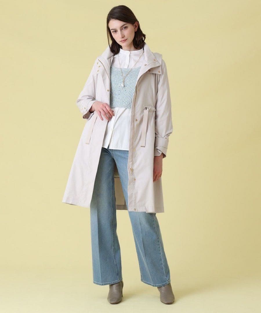 【coco】ブライトツイルライナー付きモッズコート