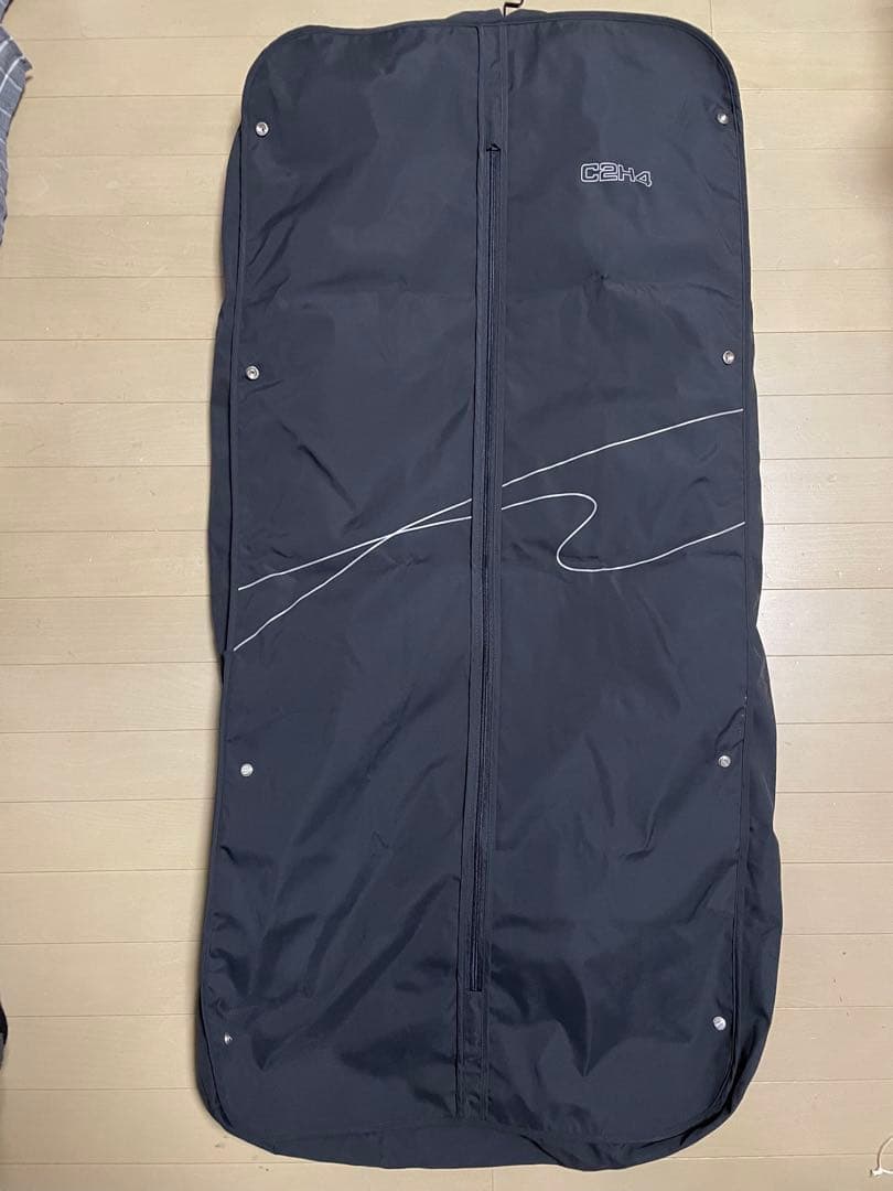 最終価格 希少 超美品■C2H4■異素材 切替 パフ デザインコート 黒