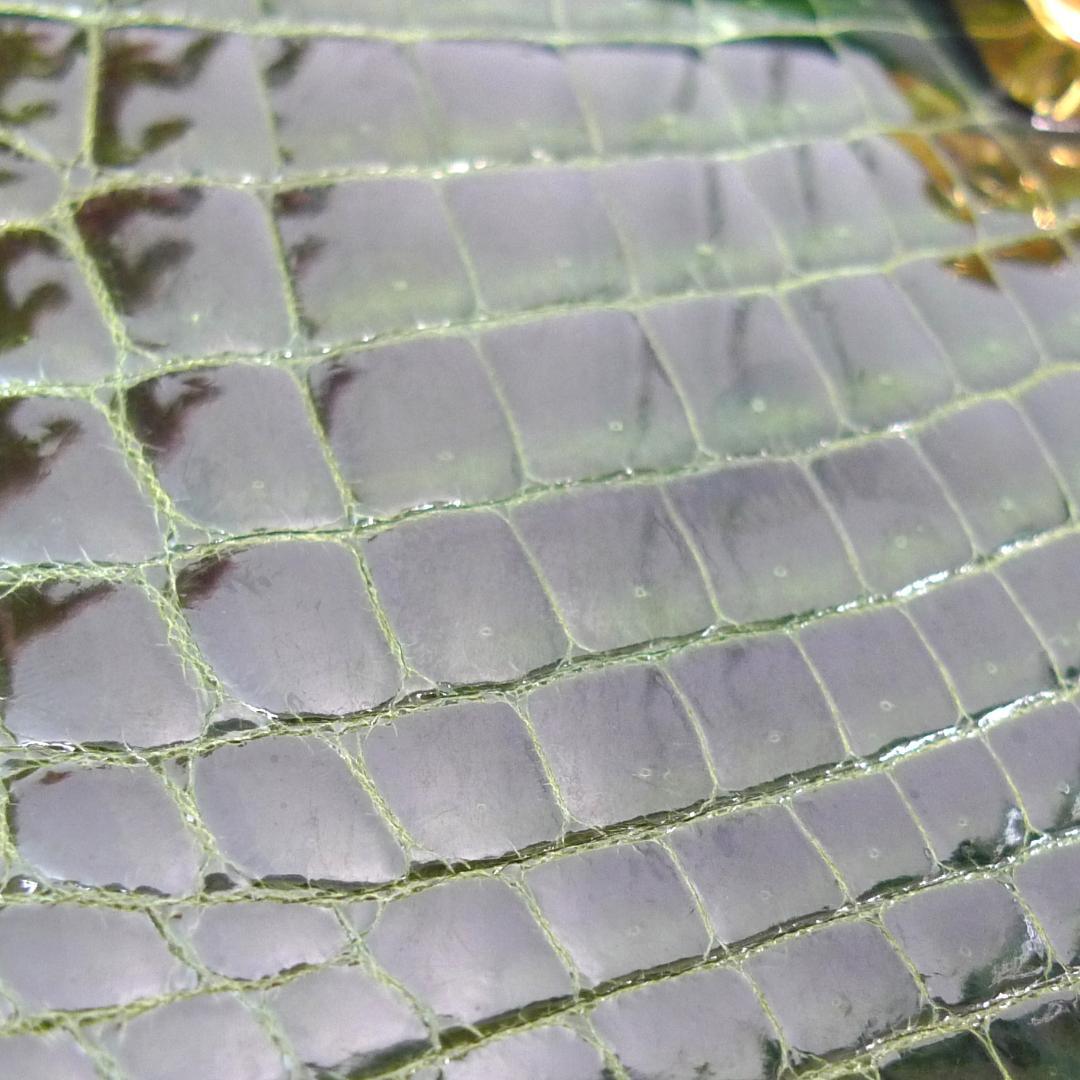 TOKYO　チェーンバッグ　ショルダーバッグ　クロコダイル　グリーン　JRA