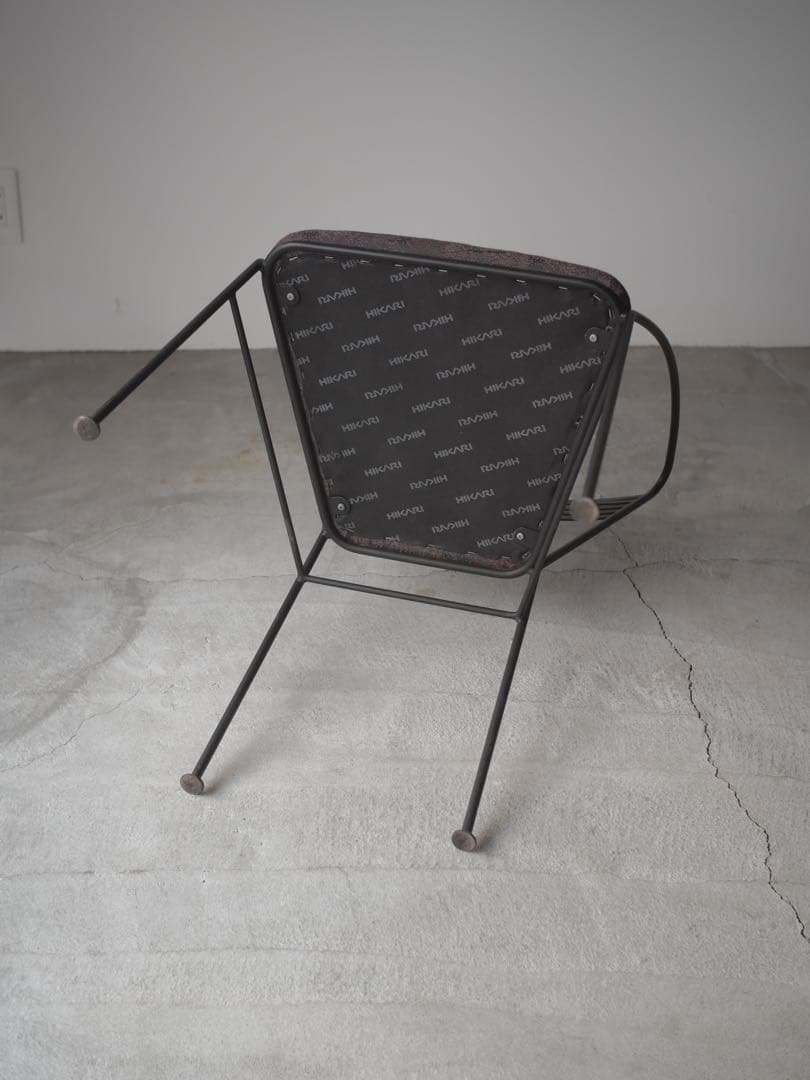 椅子　光製作所　ダイニングチェア　チェア　アイアン　古家具　古道具　昭和レトロ