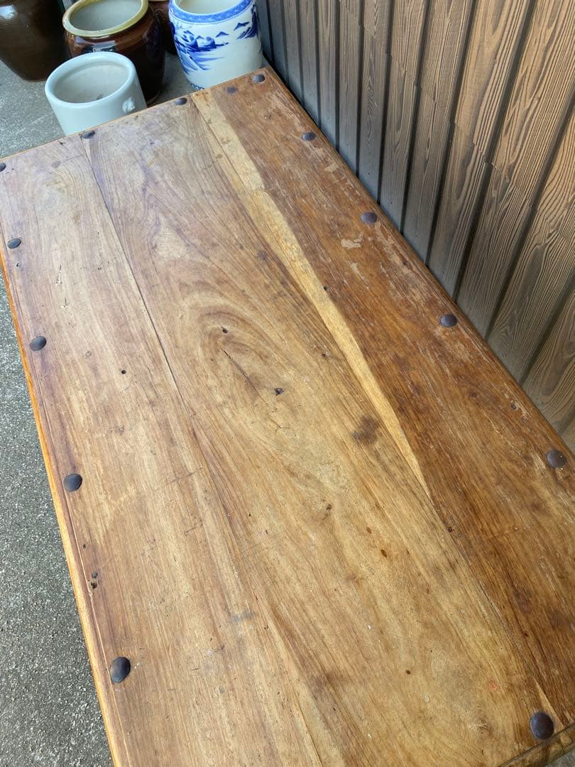 木製ローテーブル　メキシコ　ヴィンテージ　什器　店舗　ディスプレイ　アンティーク