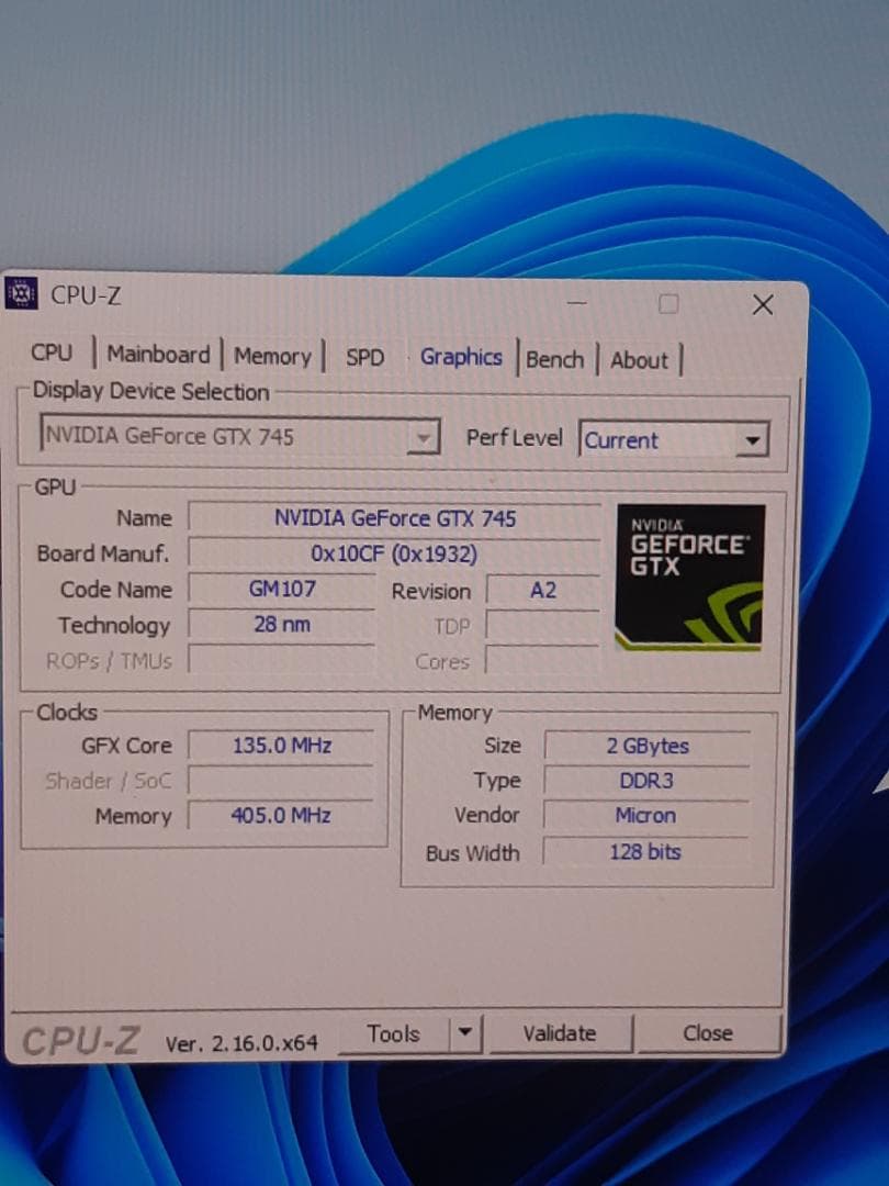 自作PC　i3 8100・8GB・SSD256GB・GTX745・Win11