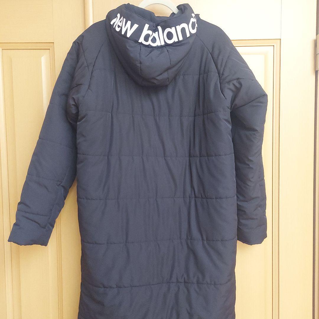 New Balance 黒 ベンチコート フード付き
