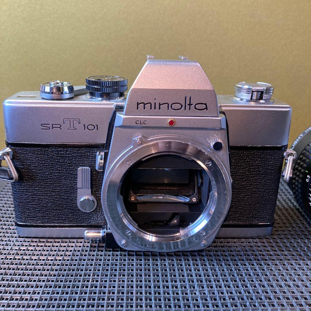 フィルムカメラ　ミノルタ　露出計　SR-T101 広角35mm F2.8 稼働品