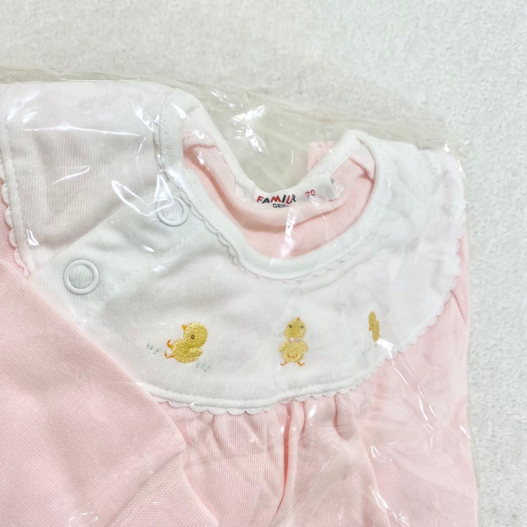familiar ファミリア カバーオール ロンパース 70 ピンク