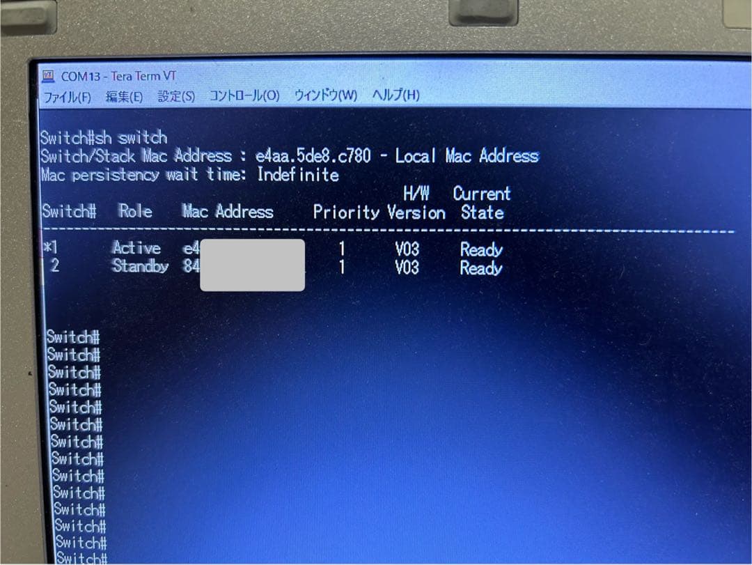 【CCNA、CCNP】2台セット スタックCisco L3スイッチ3650