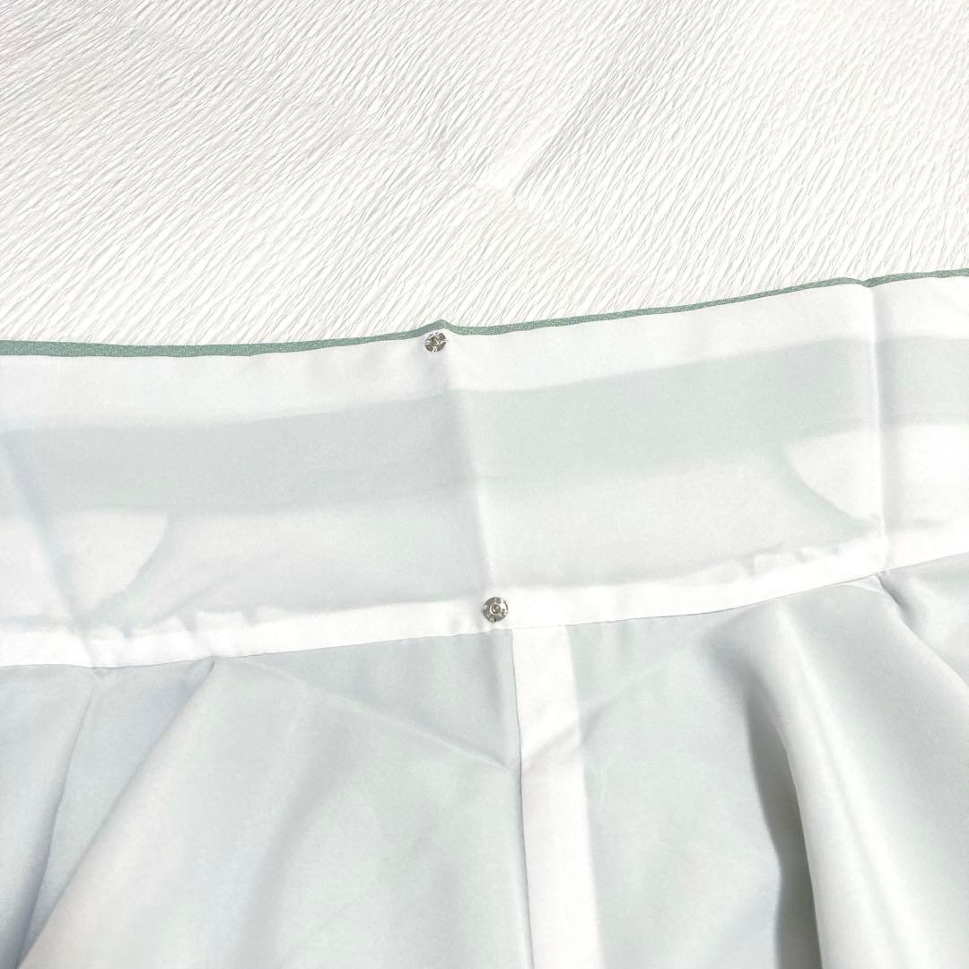 【未使用美品✨】東レシルック　洗える着物　色無地　四君子地紋　浅緑色　現行品E7