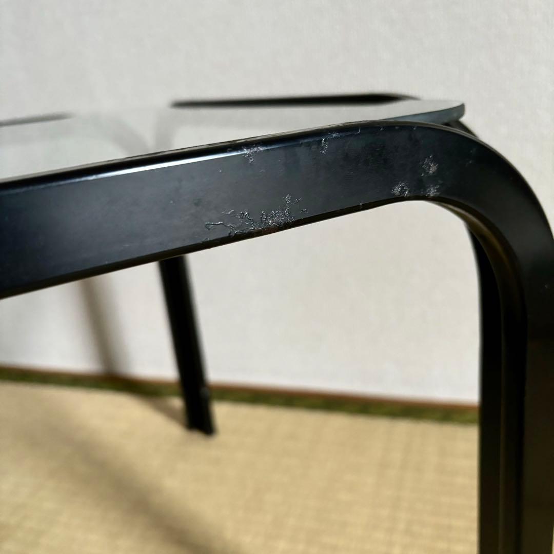 アイアンフレーム ガラステーブル コーヒーテーブル レトロ ミッドセンチュリー