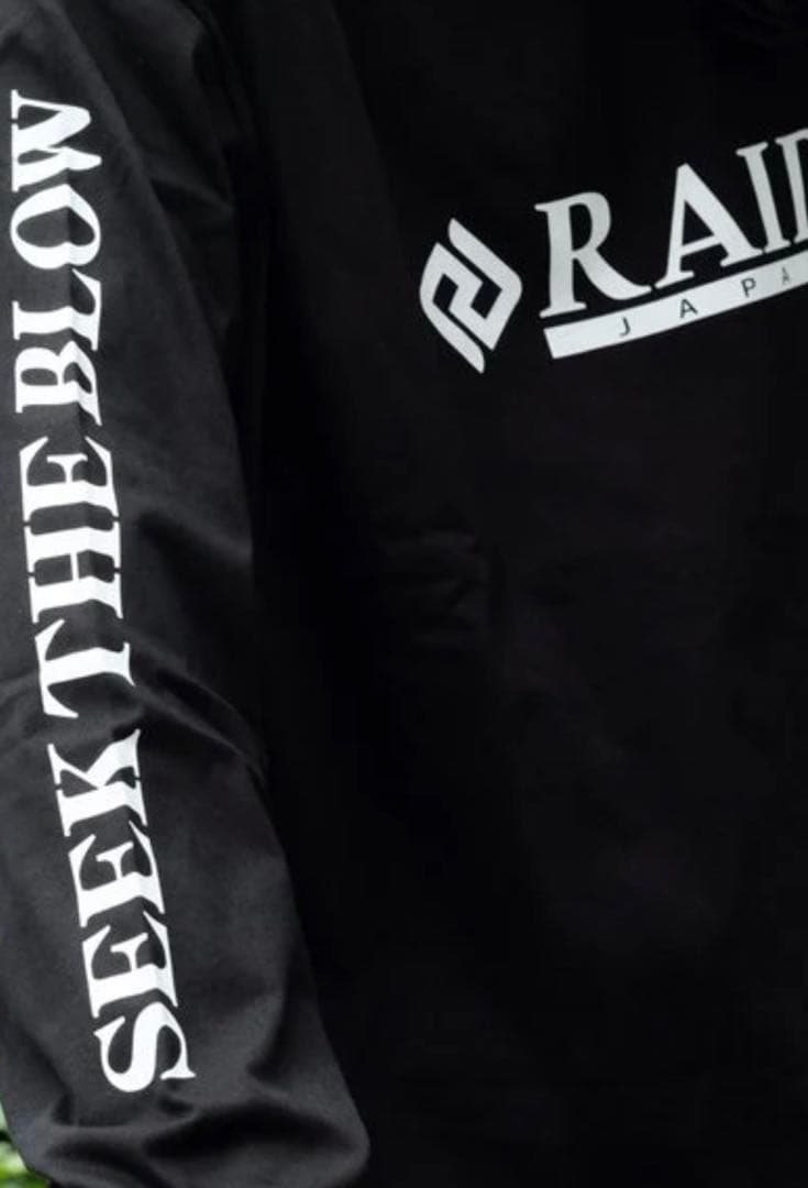 Raid Japan ロンT OFFICIAL LOGO ブラック 長袖