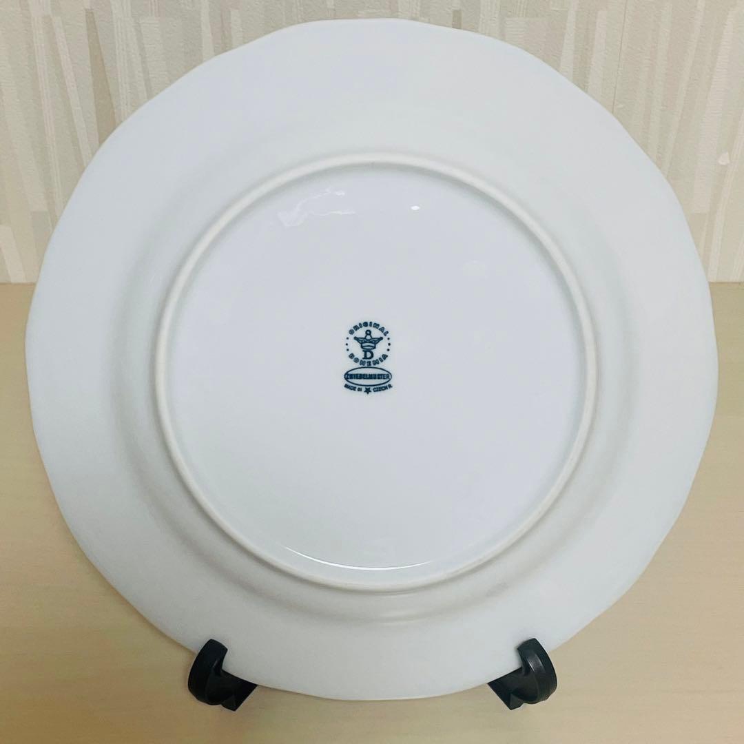 カールスバード ボヘミア ブルーオニオン 皿 プレート 直径24.5cm 6枚