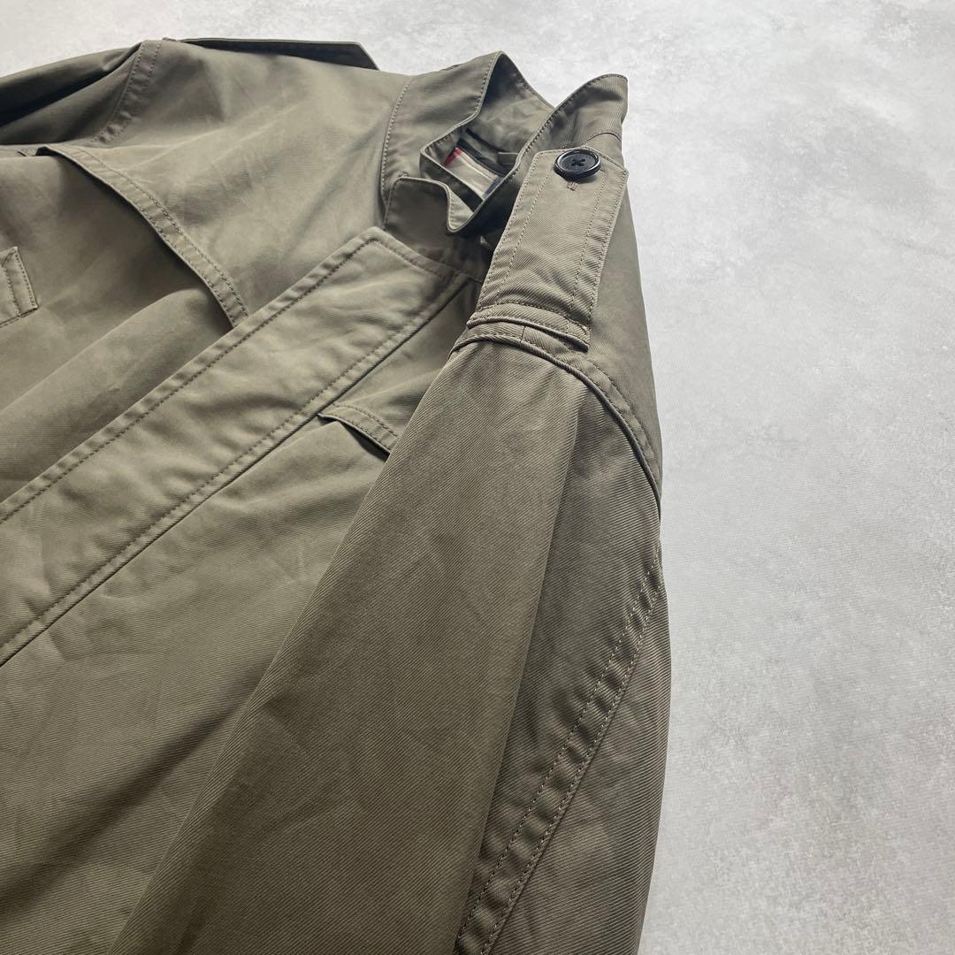 雰囲気抜群 機能性◯ バーバリーロンドン モッズコート ライナー付 カーキ M