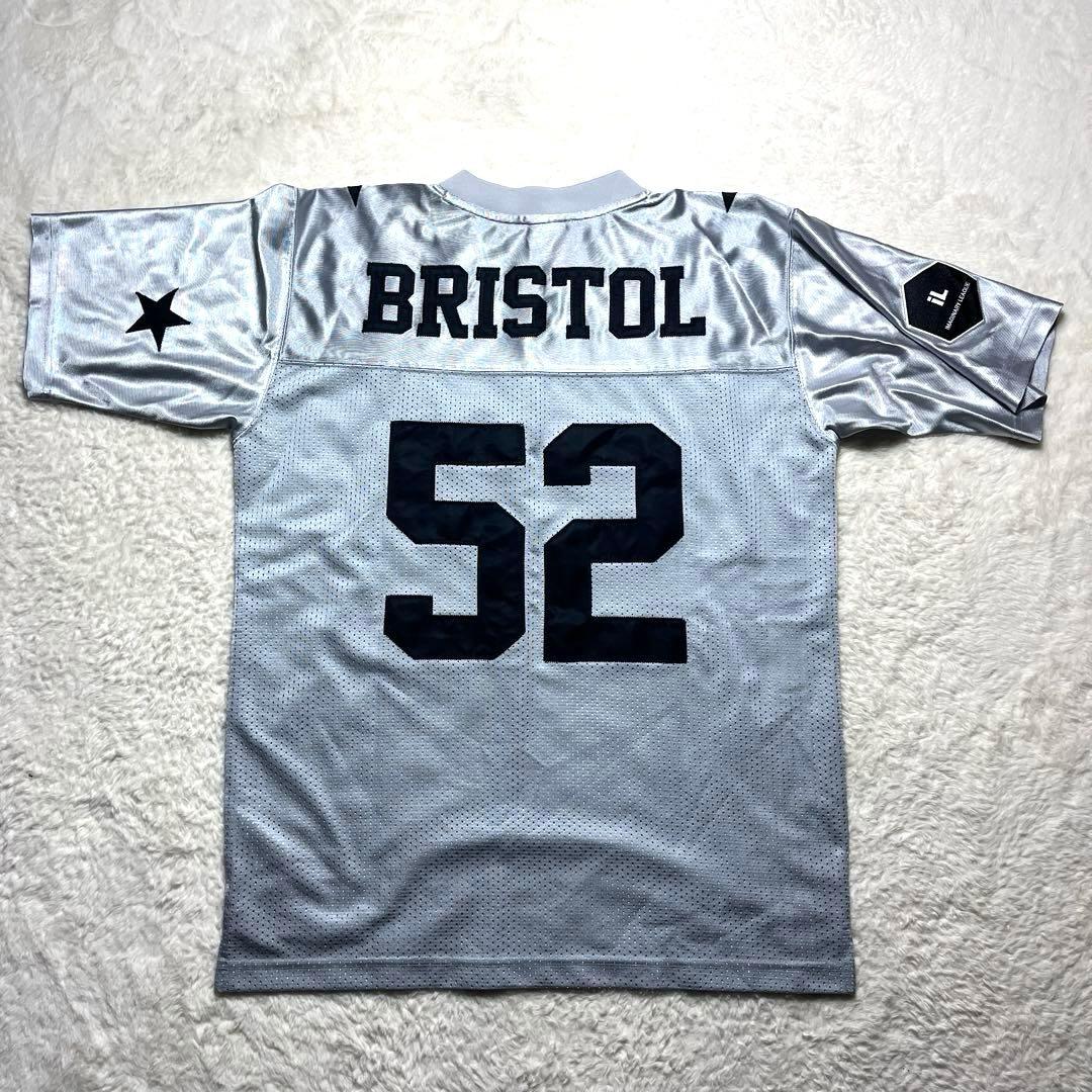 JUN⭐️ アメリカンフットボールシャツ 52 BRISTOL シルバー
