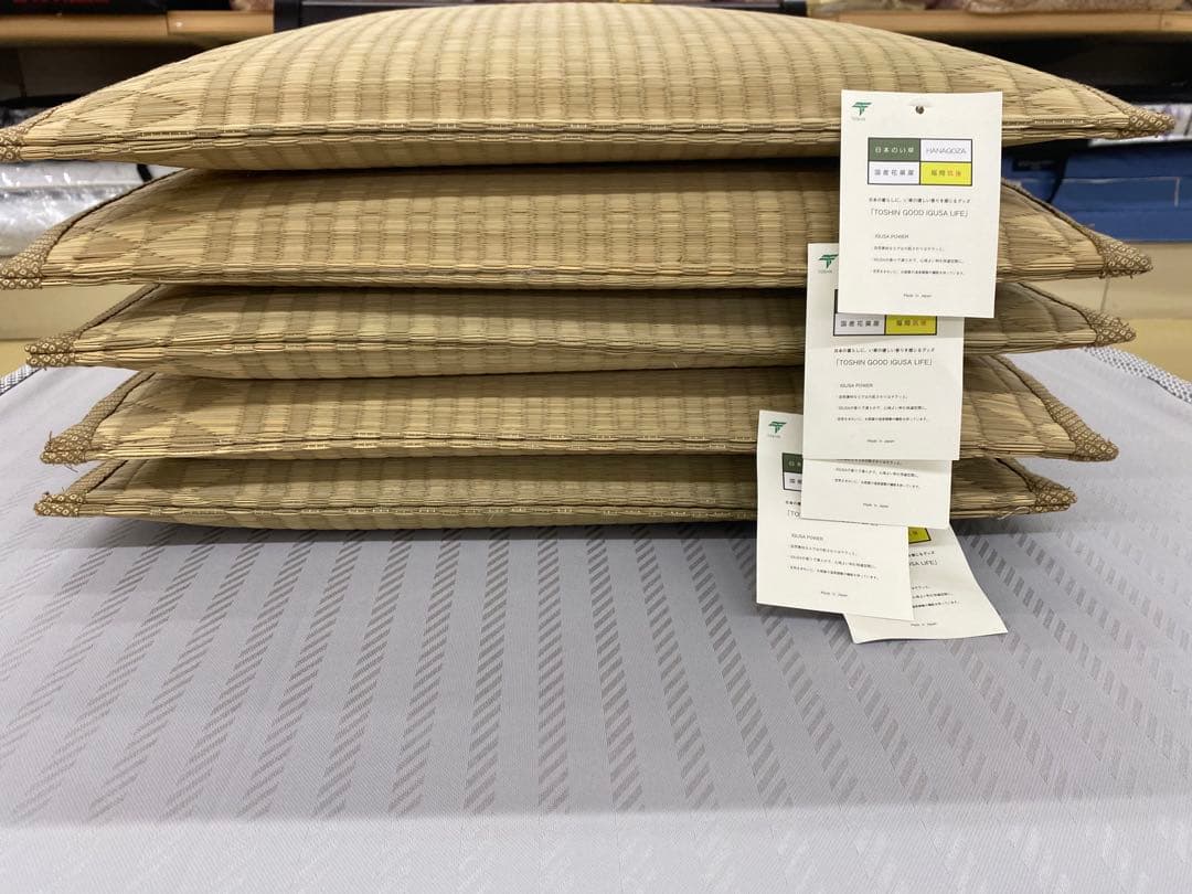 国産　い草座布団　5枚組み