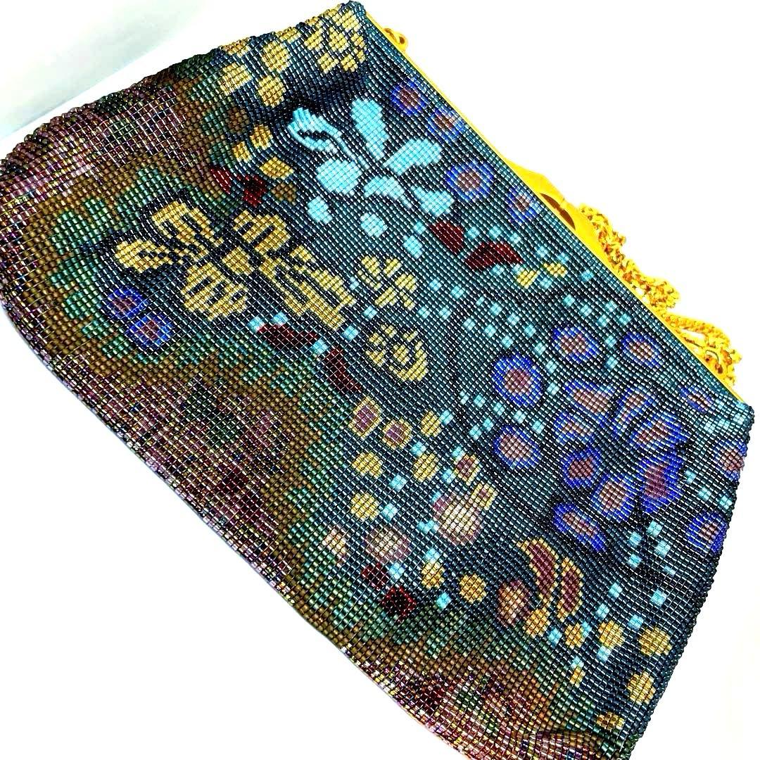 ビーズ織りバック　ハンドバッグ