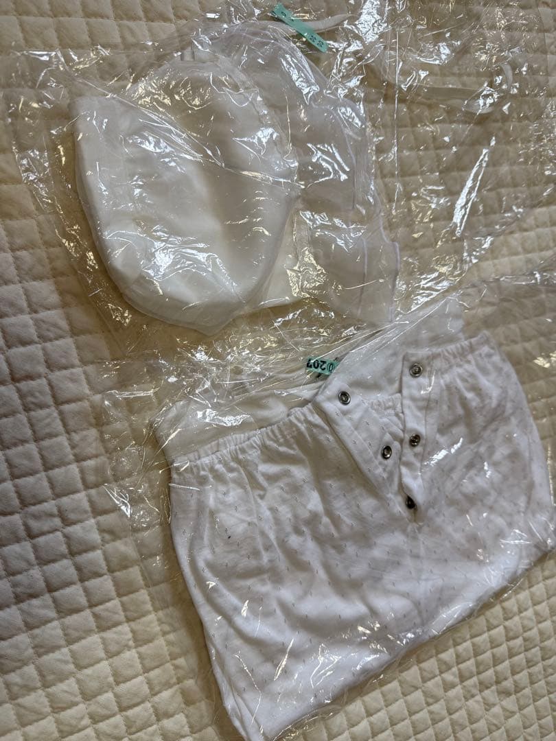 ファミリア　すずらん　ベビードレス&カバーオール＆帽子 セット│ お宮参り