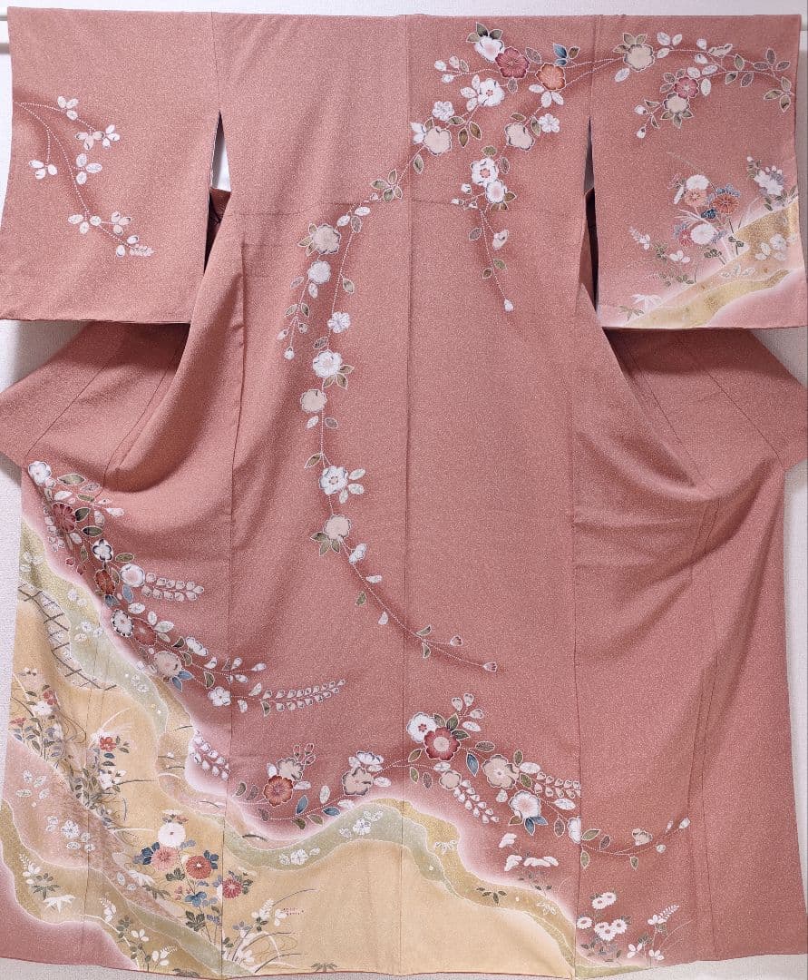 ❰6269❱ フルセット　訪問着 やまと　袋帯　帯締め　帯揚げ　正絹　着物