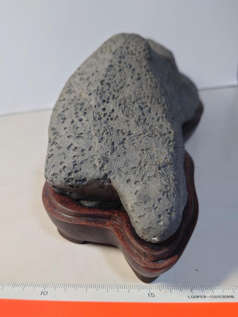 瀬田川石　島型　水石 鑑賞石